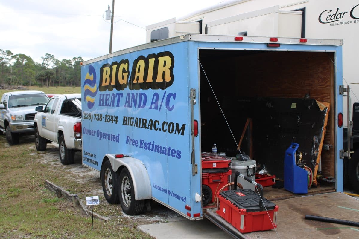 Fully Stocked Service Vehicle — Fort Myers — Big Air Heat and A/C